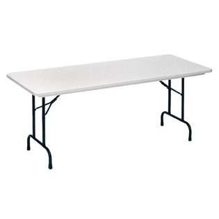 Correll 60in x 30in Adjustable Height Blow Molded Folding Table by 