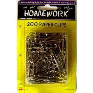  Paper Clips   Silver   1.25   200 Count Case Pack 48 