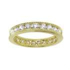  CZ Sterling Silver 925 High Shine Yellow Gold Finish Delicate Rope 