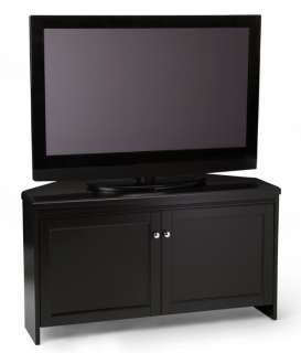 convenience concepts 44 lcd tv black wood corner stand new great 