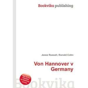 Von Hannover v Germany Ronald Cohn Jesse Russell  Books