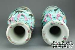   Chinese Famille Rose Porcelain Bottle Vases, Dragons, 19th Century