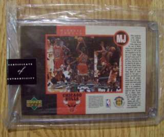 1995 Upper deck Michael Jordan limited edition Hes back jumbo card 