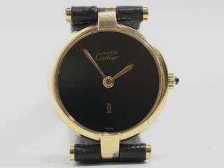 Ladies CARTIER argent 925 18k Gold Plated QUARTZ watch  