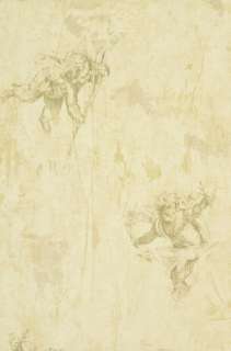 Victorian Cherubs on Chic Faux Wallpaper Double Rolls  