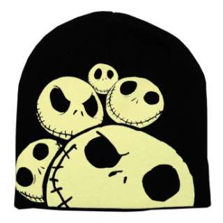   beanie with a vibrant glow in the dark design on the front