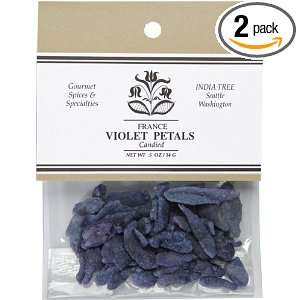 India Tree Candied Violet Petals, 0.5 Ounce (Pack of 2)  