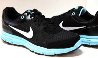 Nike Lunar Forever Womens Running Shoes Sz 6   10 #488164 001 Blk/Tide 