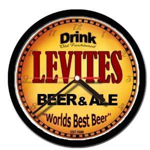  LEVITES beer and ale cerveza wall clock 