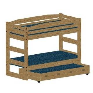 Bunk Bed Woodworking Plan Stackable Twin Extra Long (XL over XL) Bunk 