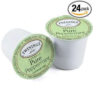 Twinings Pure Peppermint Tea 24 Count K Cups for Keurig Brewers 