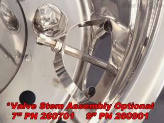 19.5 Dually Stainless Simulator Wheel Liner 8 Lug 5 hand holes w/M14 x 
