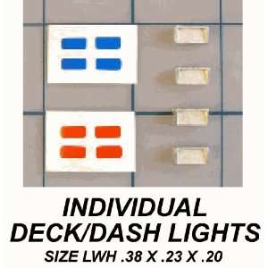  1/18 Deck / Dash Lights   Single Lens Version   Set of 4 