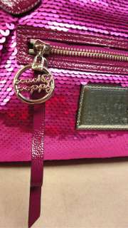 NWT COACH POPPY 16339 SEQUINS ROCKR SWEETHEART PINK CONVERTIBLE BAG 