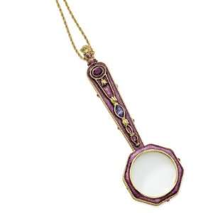    tone Prpl Crystal Purple Enamel Magnifying Glass 30 In   JewelryWeb