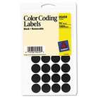 Smead New Cc Color Coded Labels, Self Adhesive, 1w X 2h, Black, 250 