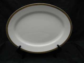 Wedgwood Greek Key Gold China 12 Oval Serving Platter  