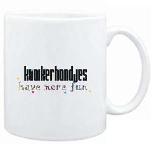    Mug White Kooikerhondjes have more fun Dogs