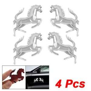  Amico Auto Car 4 Pcs Adhesive Horse Shaped 3D Stickers 
