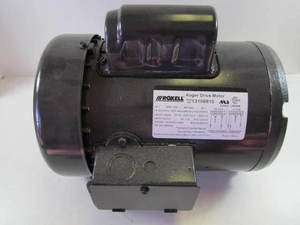 Roxell 1 HP 115/230 VAC Single Phase Reversible Auger Drive Motor 