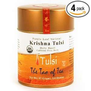 The Tao of Tea Purple Leaf Tulsi, 0.2 Ounce Cans (Pack of 4)  