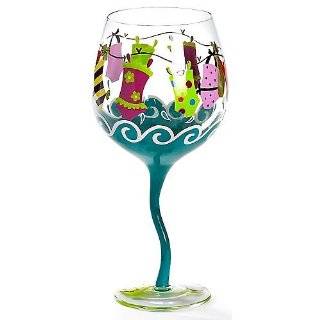 Evergreen Swimsuits Wine Glass