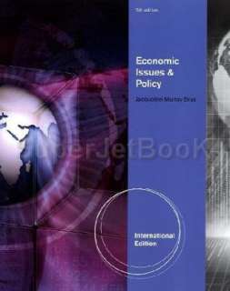 Economic Issues and Policy by Jacqueline Murray Brux 0538750871  
