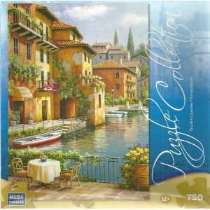  Puzzle Collection Cafe At the Canal 750 Piece Jigsaw Puzzle 