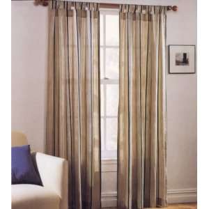  Aspen Stripe Tab Top Curtain