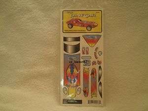 Pine Car Pinewood Derby TEMPLATES & STICK ON DECALS P476  