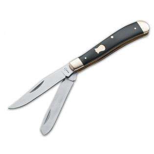 Boker Plus Mini Trapper Black 2 Blade Pocket Knife 