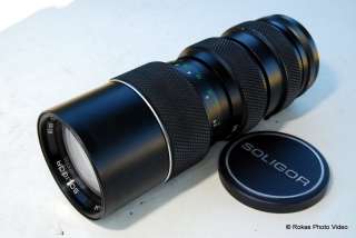 Minolta MD Soligor 85 205mm f3.8 zoom lens macro focus  