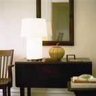   Up Mombo Table Lamp in Brushed Nickel   Shade Color Black Ginko Leaf