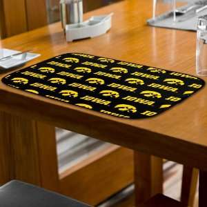  NCAA Iowa Hawkeyes 4 Pack Collegiate Placemats Office 