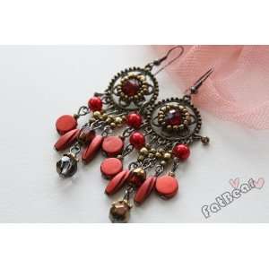  Red Diamond Old Fashion Earrings 