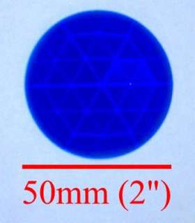 50mm German Round Faceted Jewel   COBALT BLUE (2)  