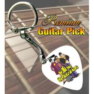  Beatles Yellow Submarine Premium Guitar Pick Keyring 