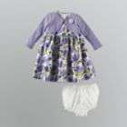 Holiday Editions Infant and Toddler Purple Cardigan Dress