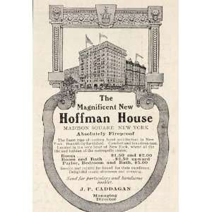  1908 Ad Hoffman House Hotel Madison Square New York 