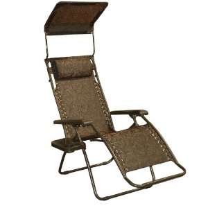  Gravity Free Lounger Chair with Sun Shade & Cup Tray 