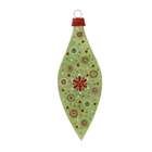 Raz 10 Oversized Christmas Brites Green Polka Dot Finial Ornament