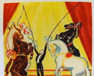 STOCKMARR CIRCUS SCHUMANN ORIG POSTER TRAINED HORSES  