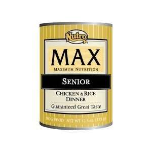 Max Senior Chicken and Rice Dinner Dog Food Cans, 12 1/2 Ounce  