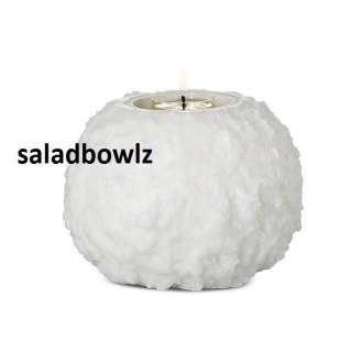 PARTYLITE New FROSTED SNOWBALL TEALIGHT HOLDER InStock ~ L0610  