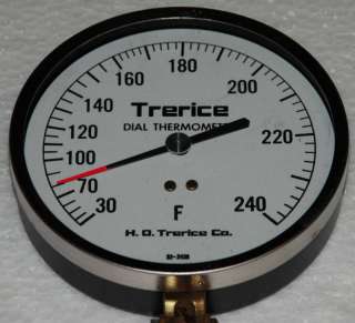 Trerice Dial Thermometer H. O. Trerice Co. 30 240F NEW  