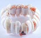 Stylish 8 Round Red Mother Of Pearl Bracelet 1041WB  