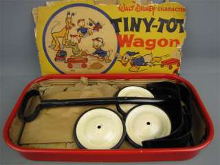 Vintage Disneys TINY TOT WAGON Radio Steel Unassembled  
