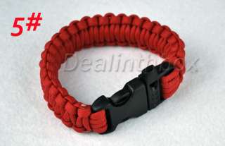   bracelet enables you to carry several feet of parachute cord easily