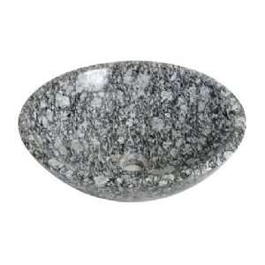   Madelli Round Stone Vessel Sink MSV225 Grey Grain