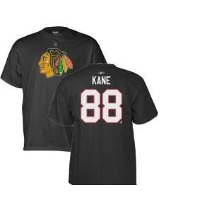  Mens Chicago Blackhawks #88 Patrick Kane Black Name 